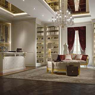 Luxury custom walk-in closet wardrobe